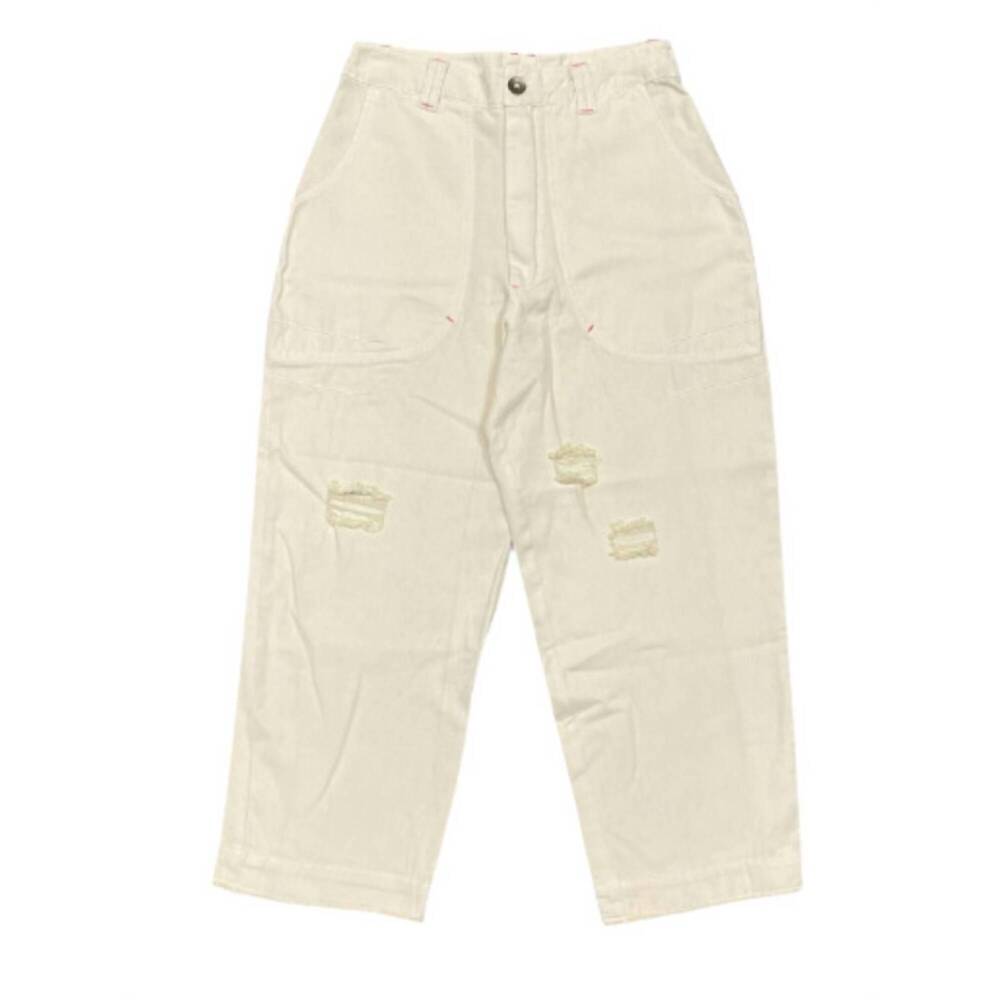 NEW ELLOR piper tapered crop pant in cream